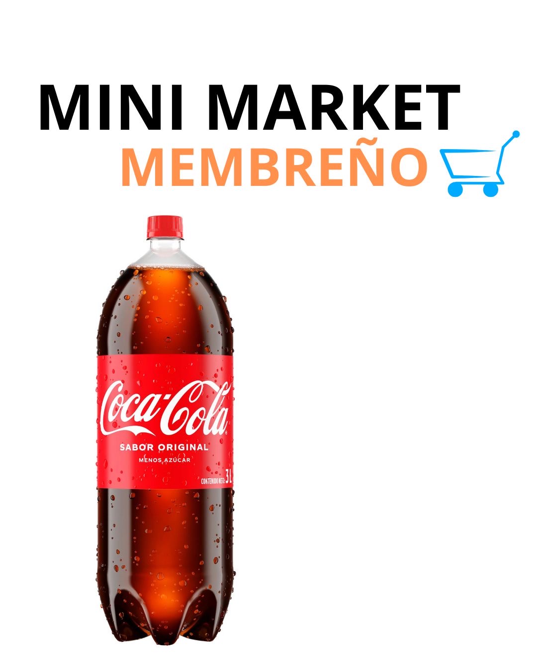 Gaseosa coca cola 3 litros
