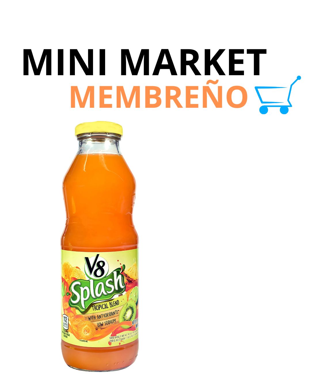 Jugo v8 splash frutas tropicales 473ml