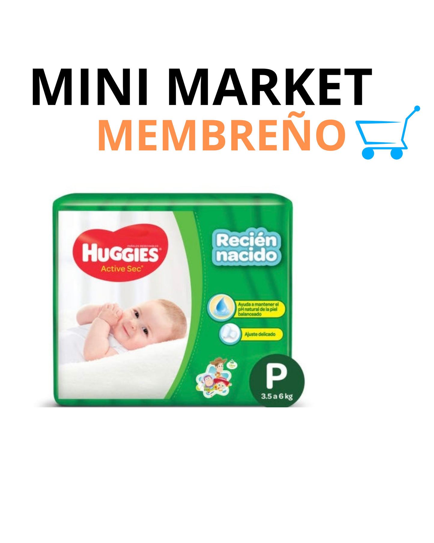 Pampers Huggies active sec recién nacido 50 unidades