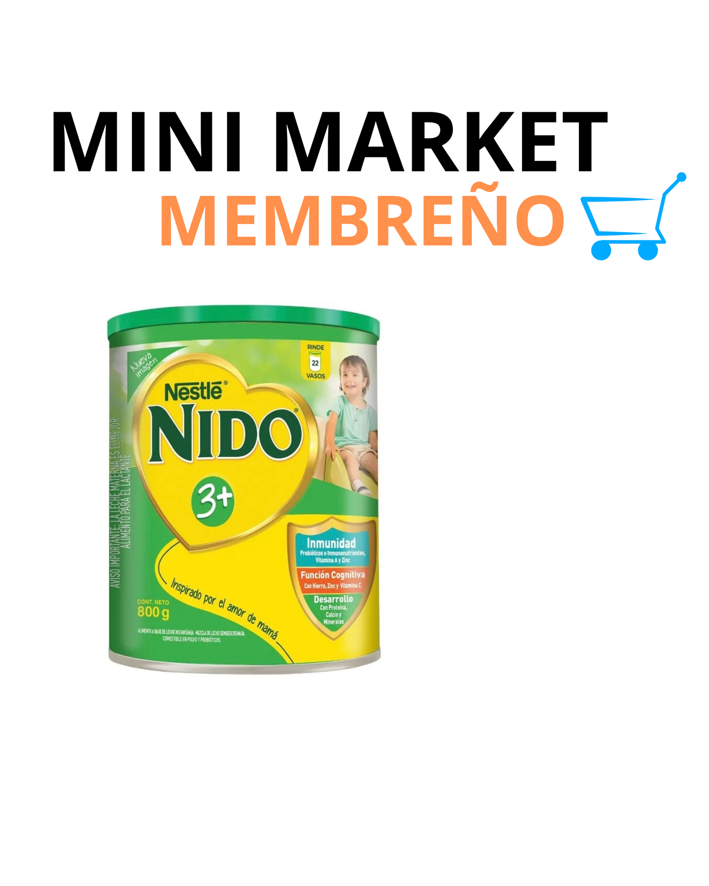 Leche nido 3+ 800g