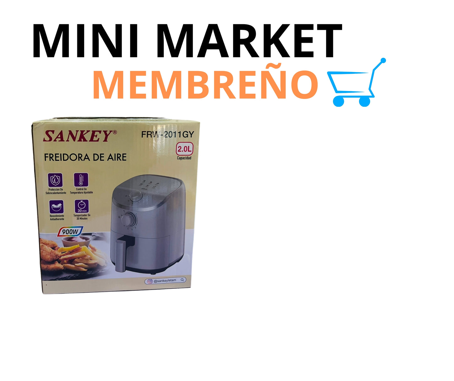 Freidora de aire Sankey 2lt