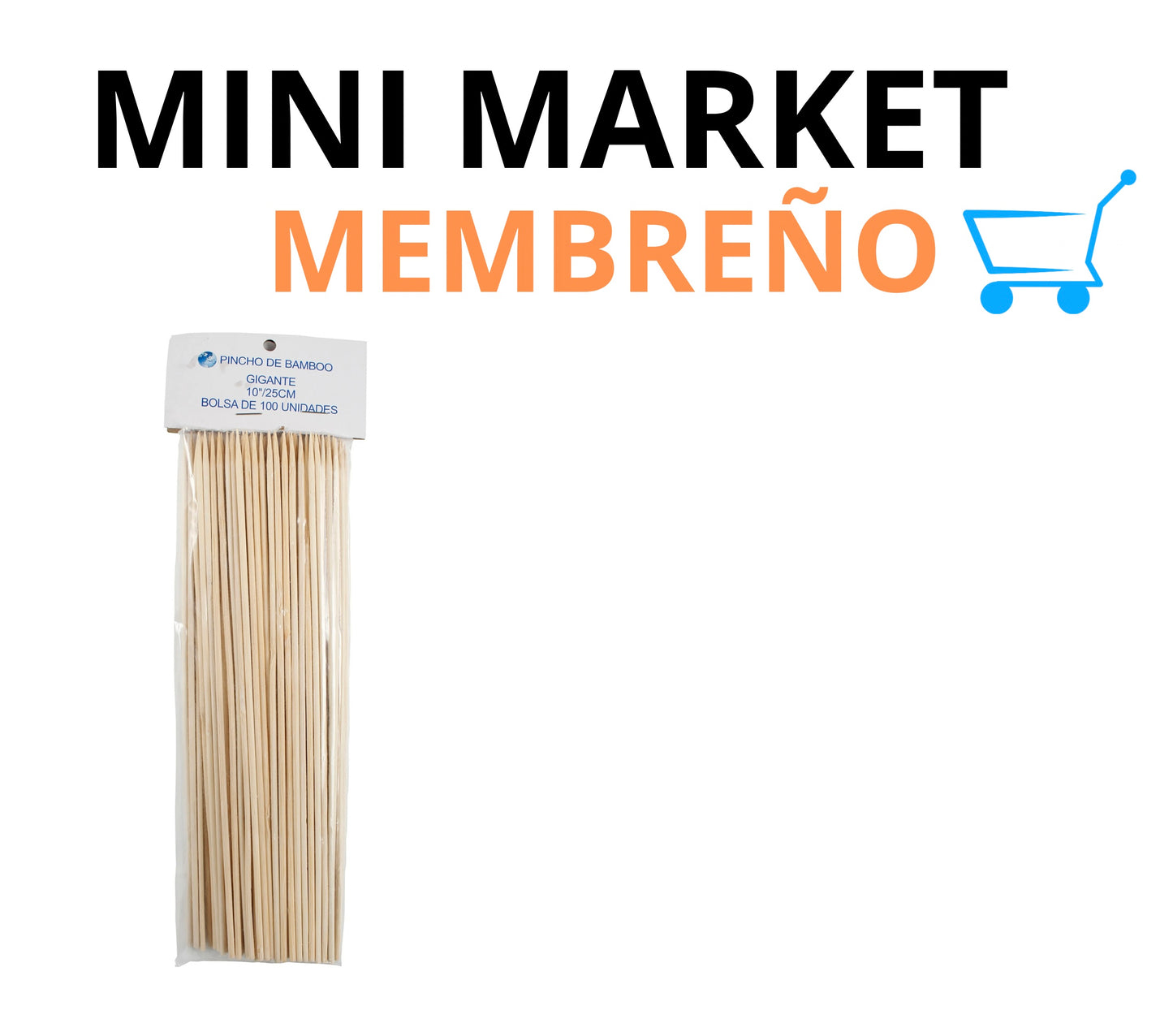Pincho brocheta bamboo 100 unidades