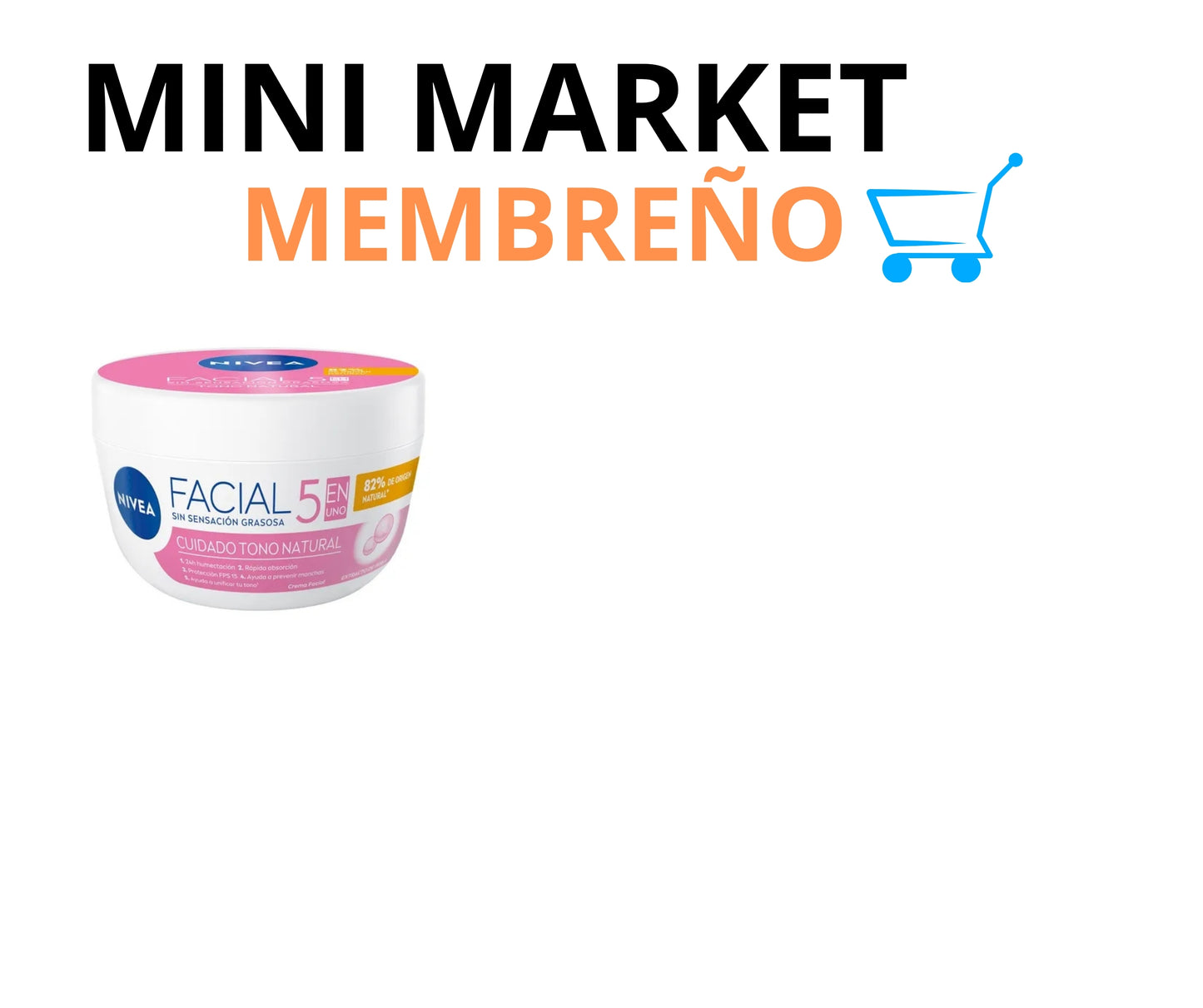 Crema nivea tono natural 5en1 50ml