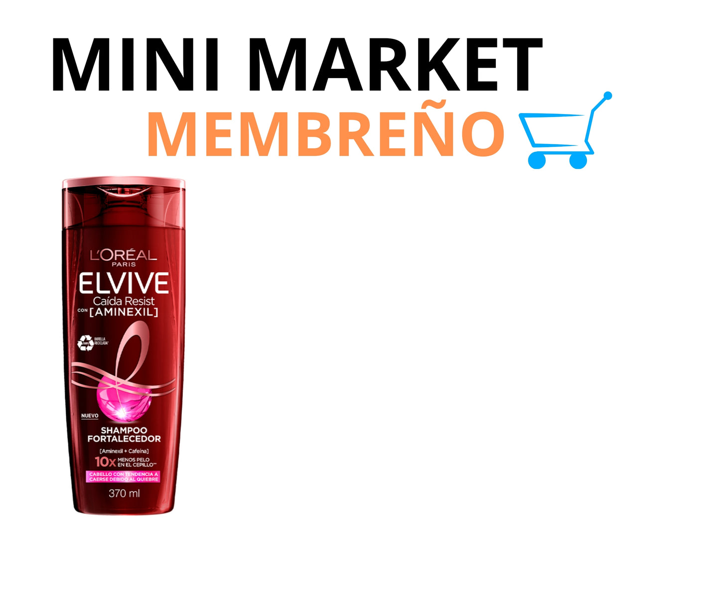 Shampoo L’Oréal caída resist 370ml