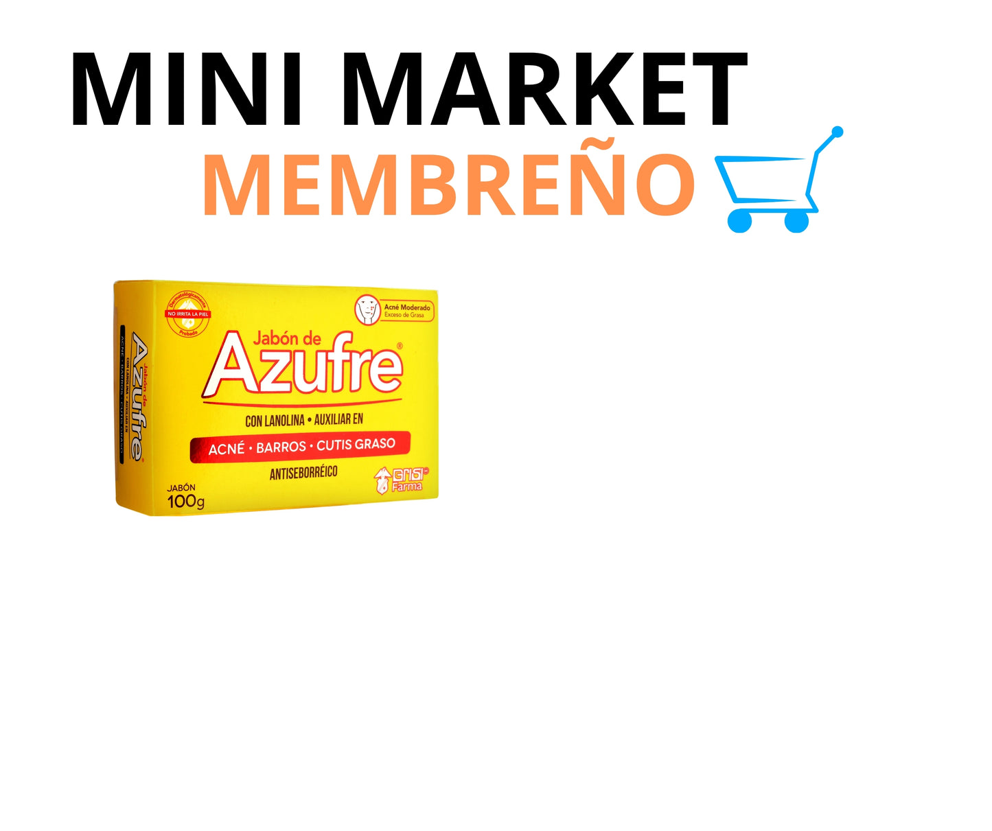 Jabón facial azufre 100g
