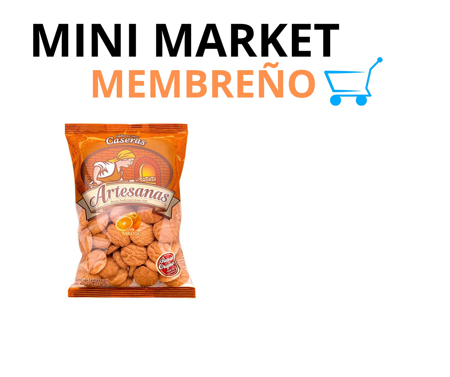 Galleta artesana naranja 110g