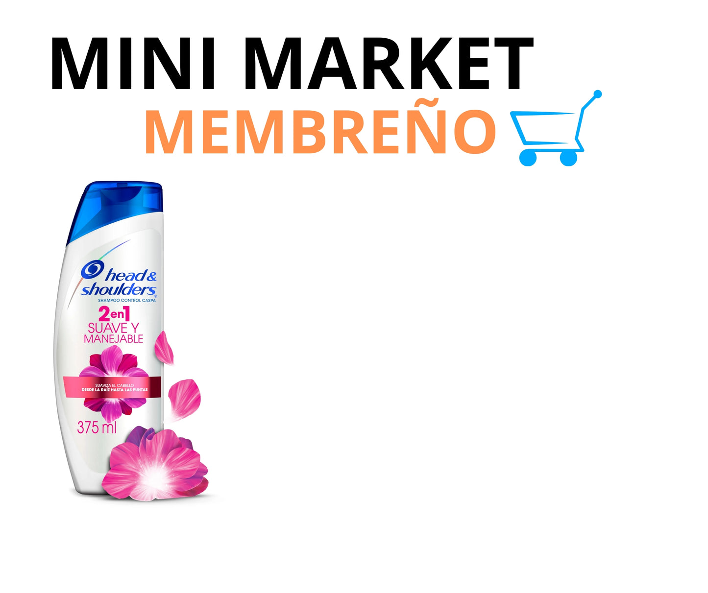 Shampoo Head & shoulders suave y manejable 375ml