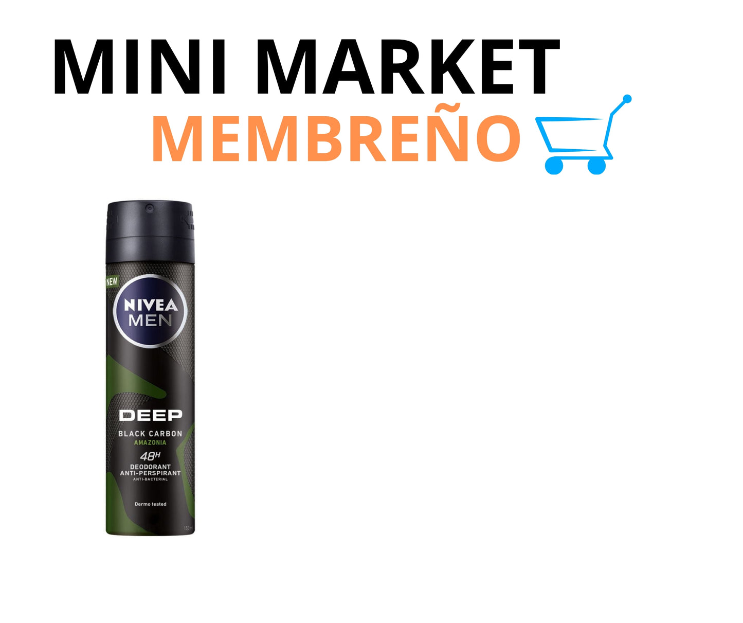 Desodorante nivea men spray black carbon 150ml