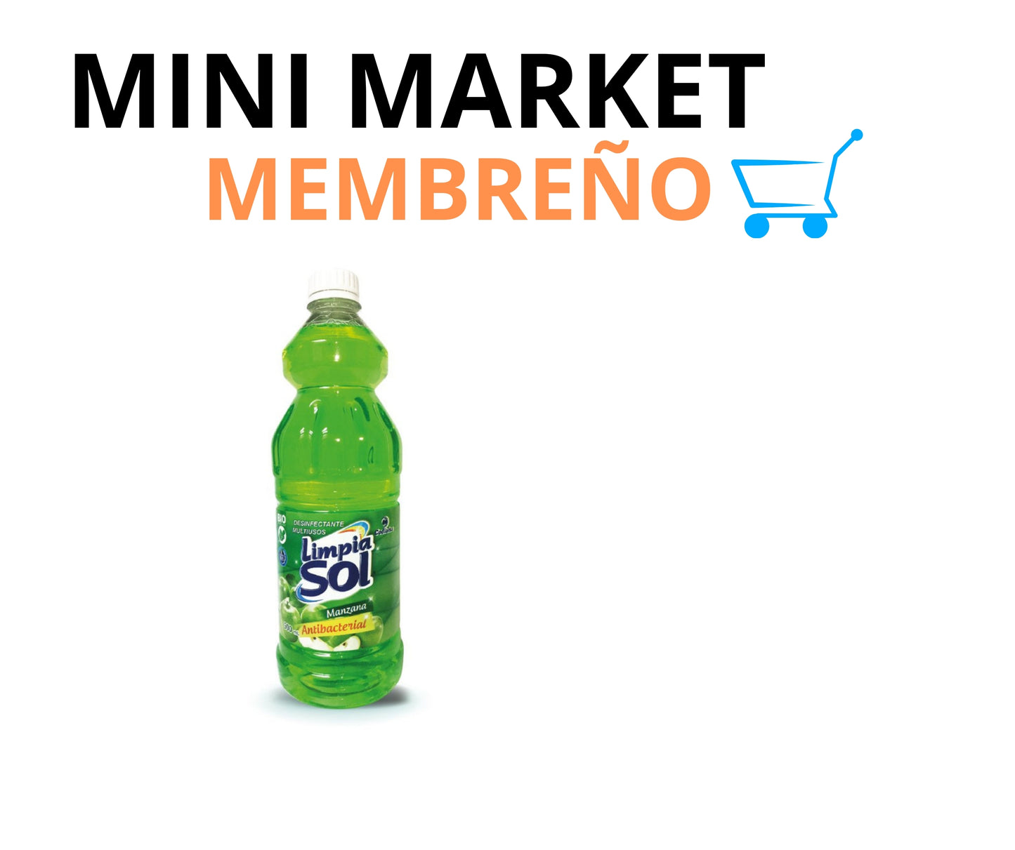 Limpiasol antibacterial manzana 900ml
