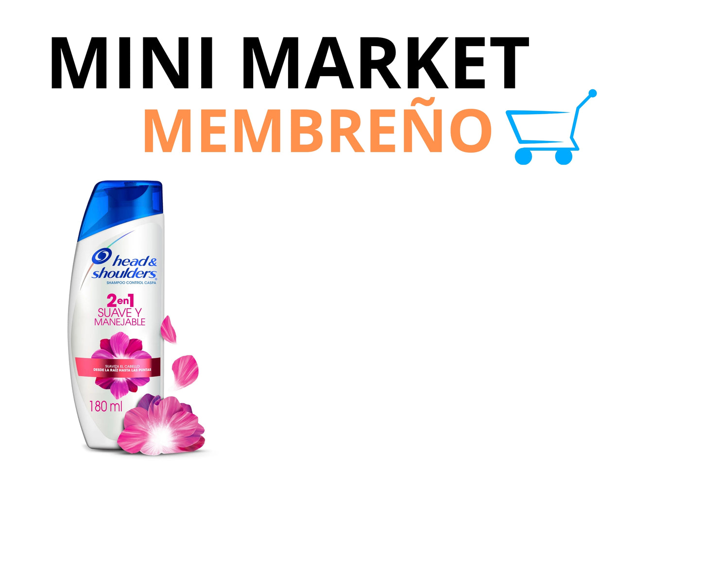 Shampoo Head & shoulders suave y manejable 180ml