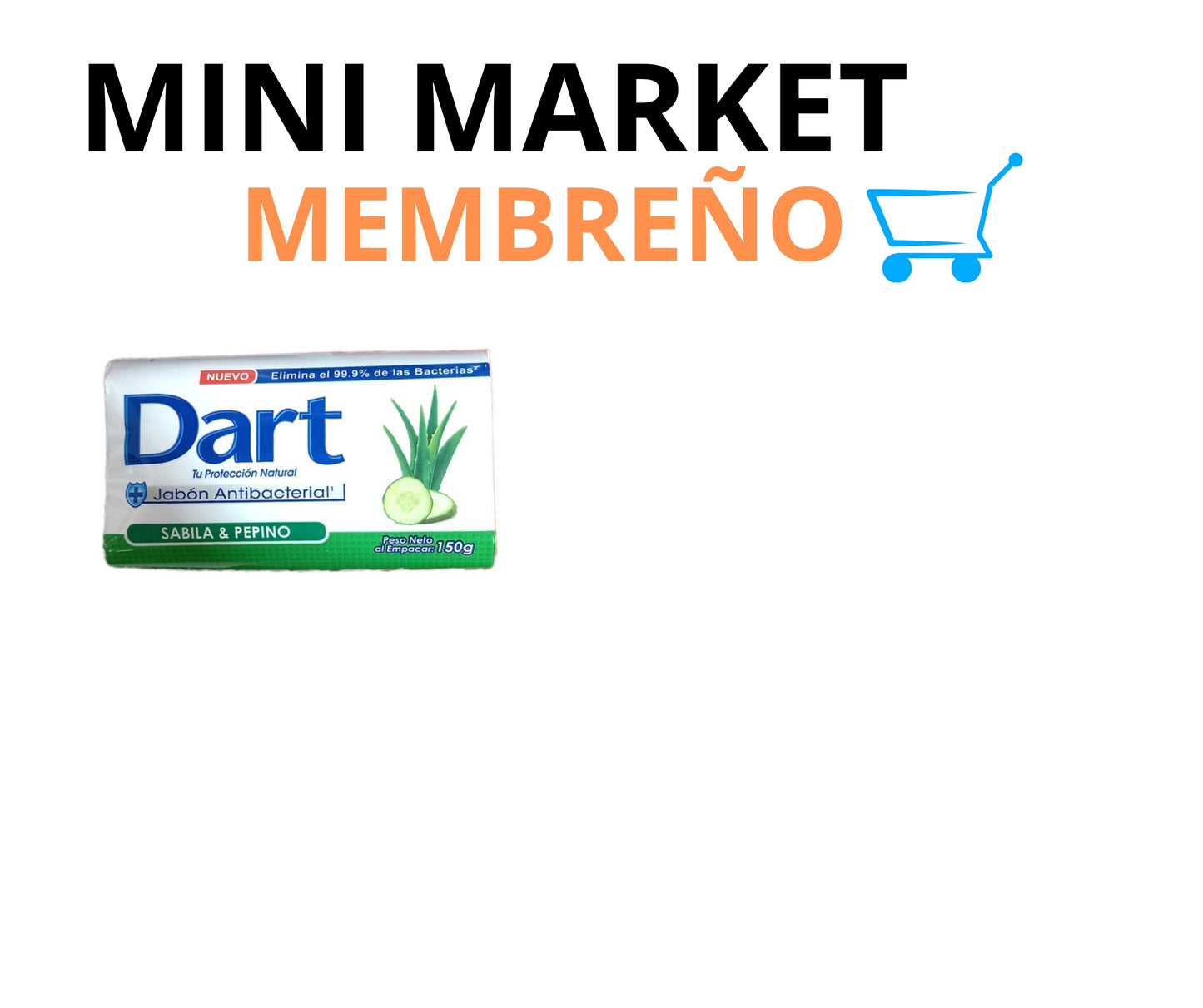 Jabón de baño dart sábila y pepino 110g