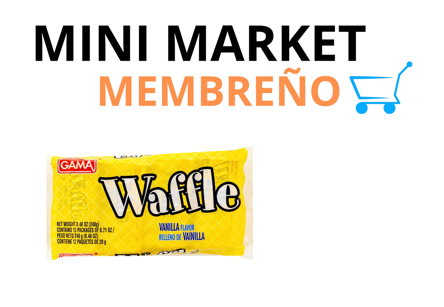 Galleta Waffle 12 unidades