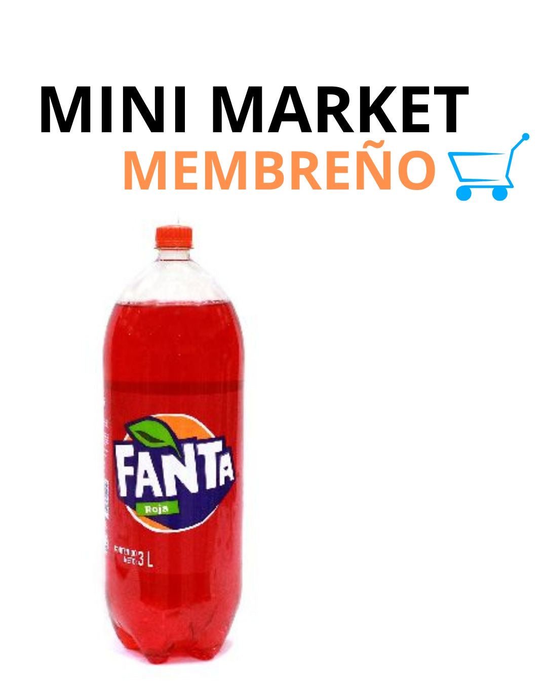 Gaseosa fanta roja 3 litros