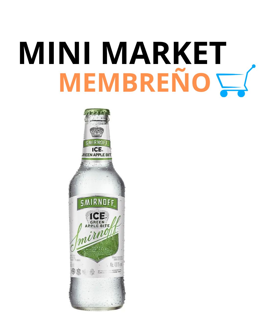 Cerveza Smirnoff manzana verde