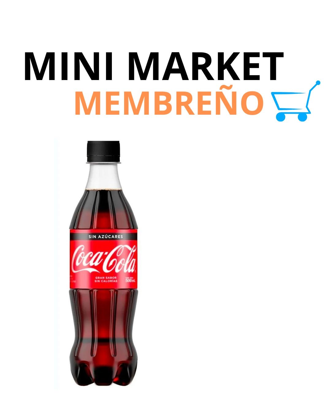 Gaseosa coca cola zero 500ml