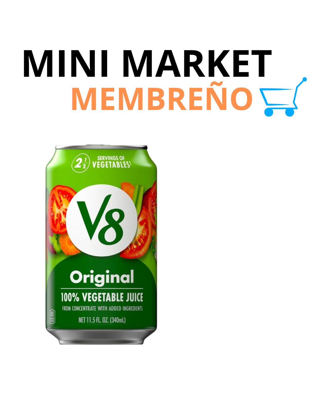 Jugo v8 vegetales 340ml