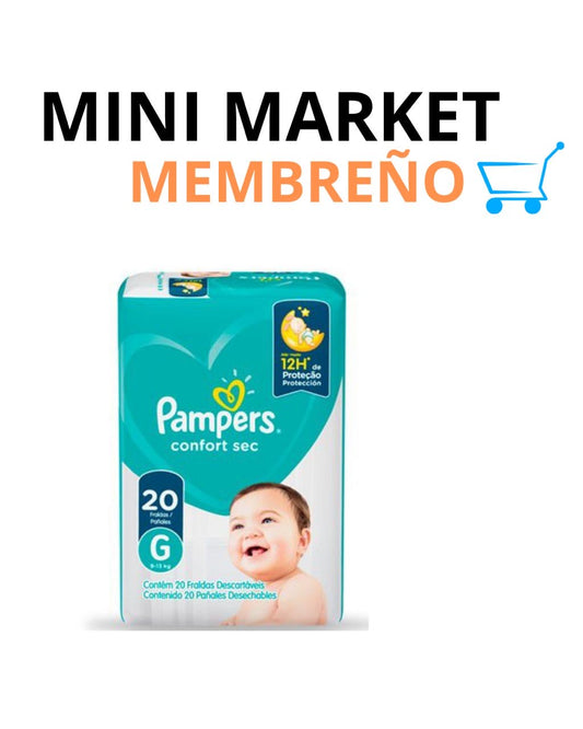 Pampers confort sec talla G 20 unidades