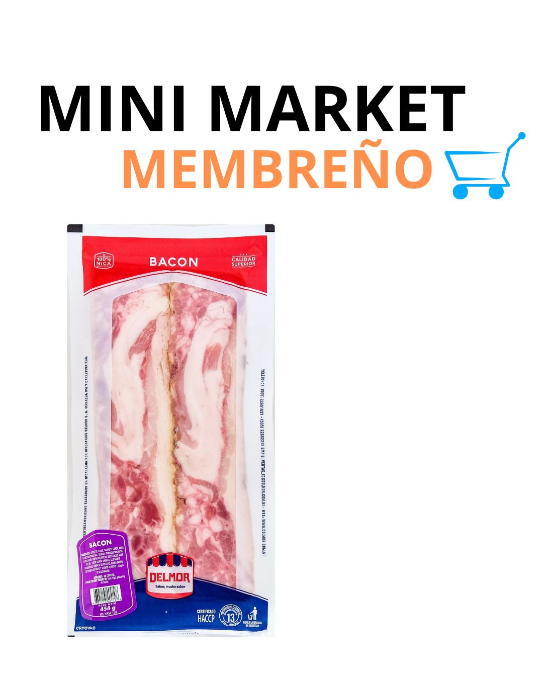 Bacon Delmor 454g