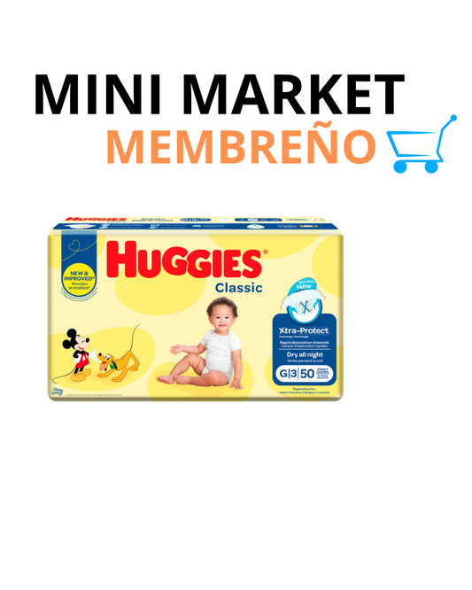 Pampers Huggies clásico G3 50 unidades