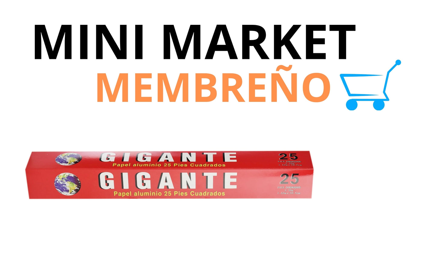 Papel aluminio gigante 25 pies
