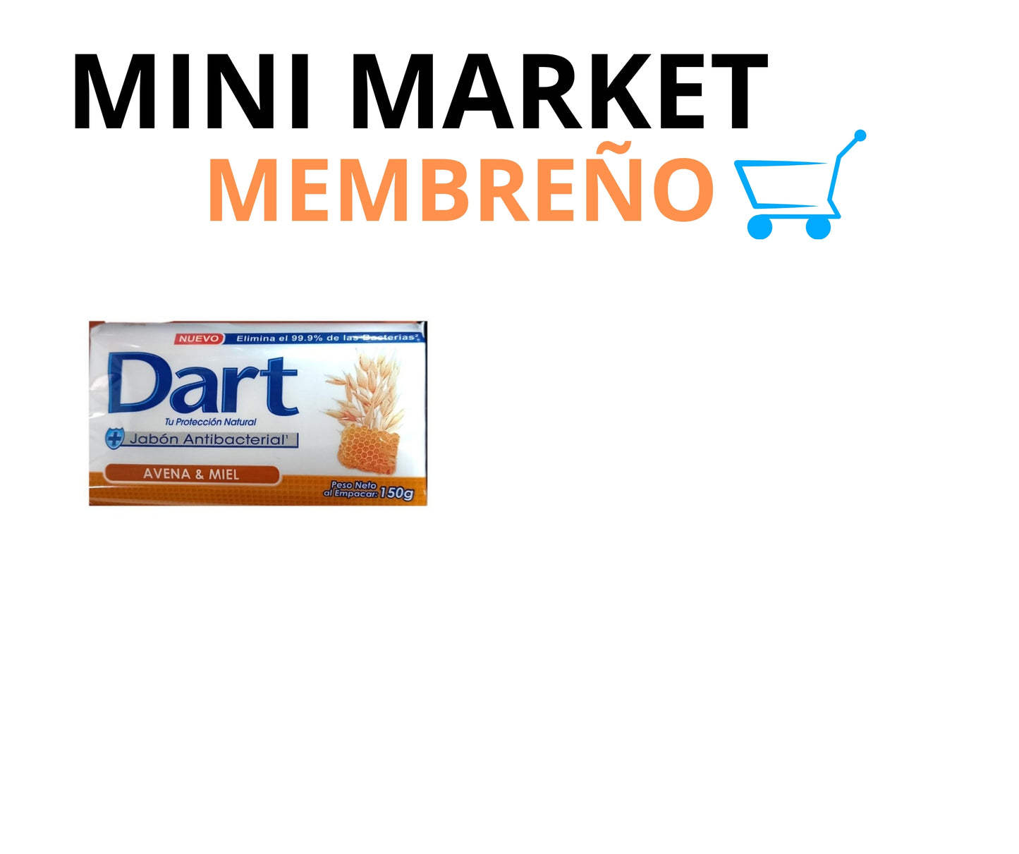 Jabón de baño dart avena 110g