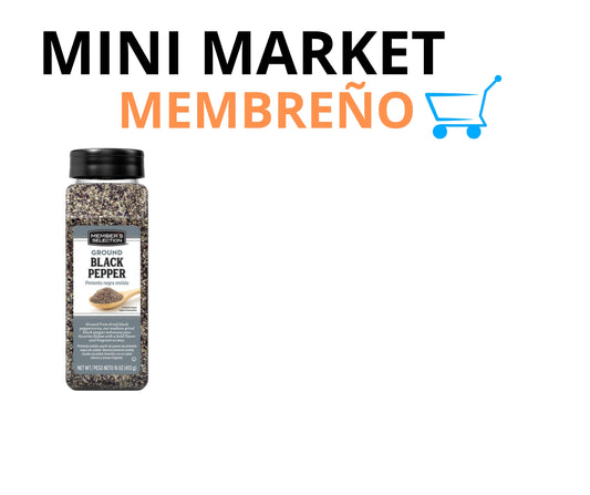 Pimienta negra molida Member’s Selection 16oz