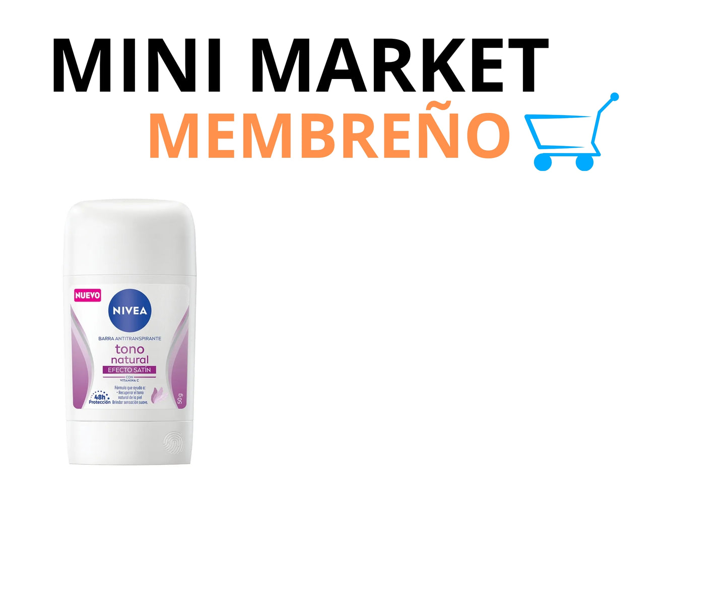 Desodorante nivea efecto satín 50g