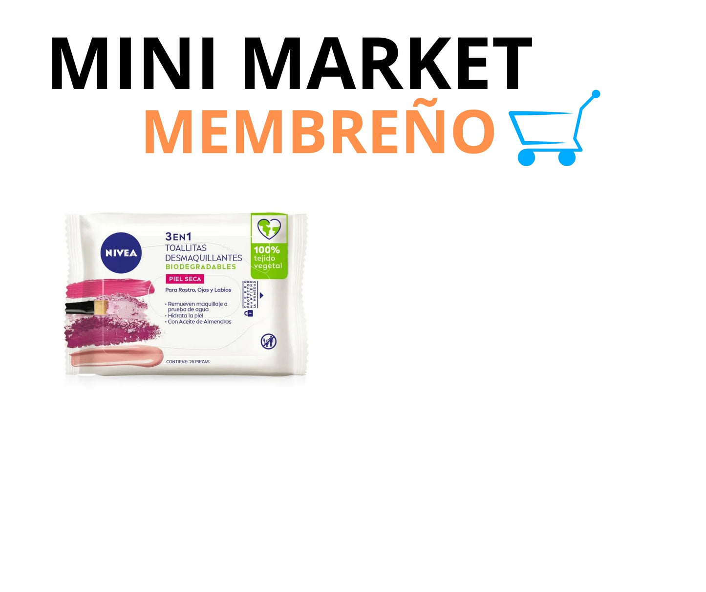 Toallas desmaquillantes nivea 3en1