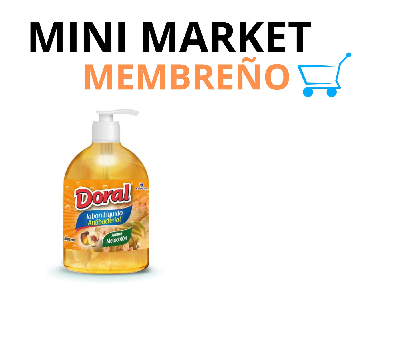 Jabón líquido doral melocotón 500ml