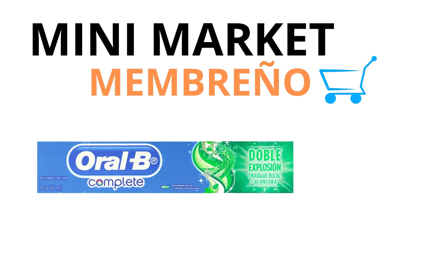 Pasta dental Oral B doble explosión 66ml