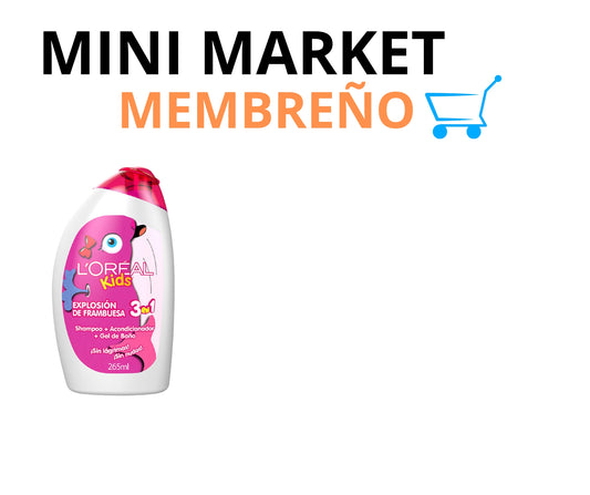 Shampoo L’Oréal Kids frambuesa 3en1 265ml