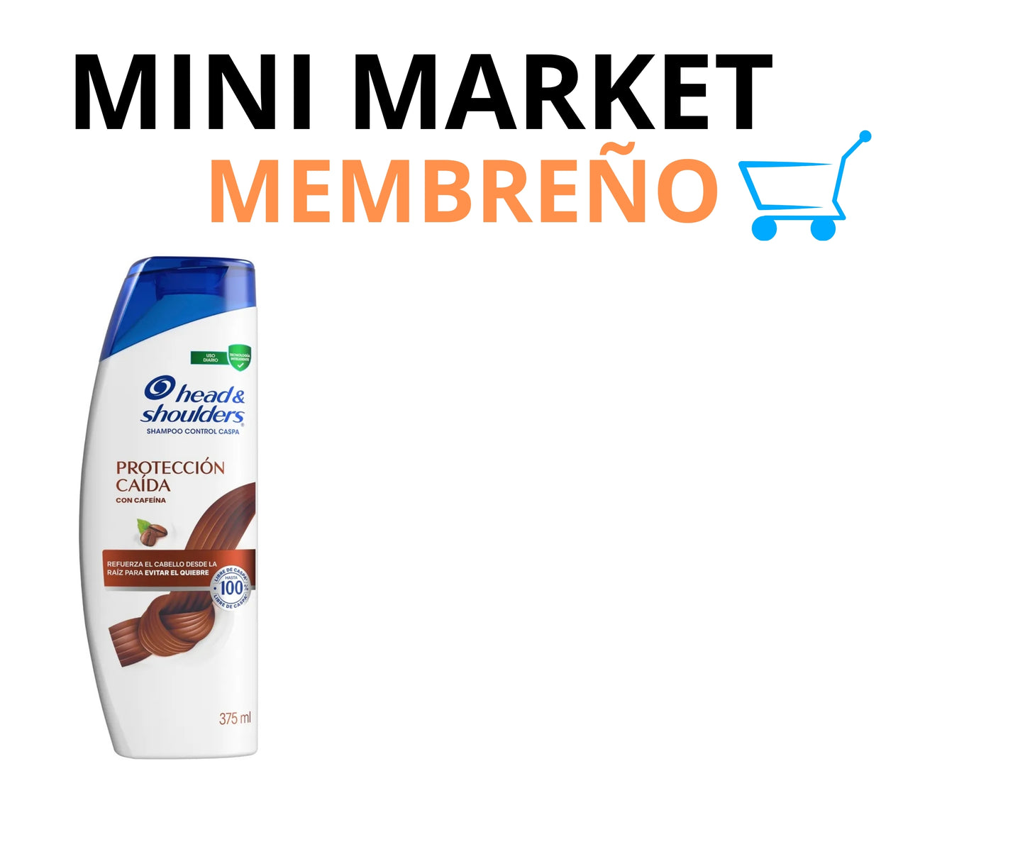 Shampoo head & shoulders protección caída 375ml