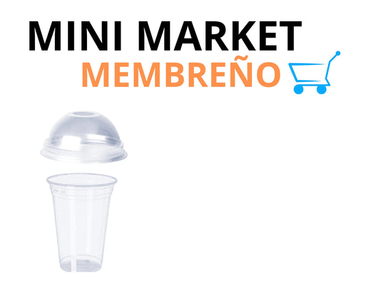 Vasos 12/14 oz con tapa domo 50 unidades
