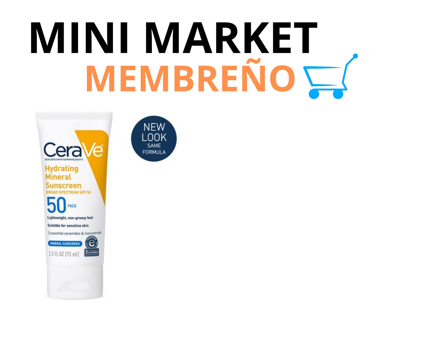 Cerave bloqueador solar mineral 50ml