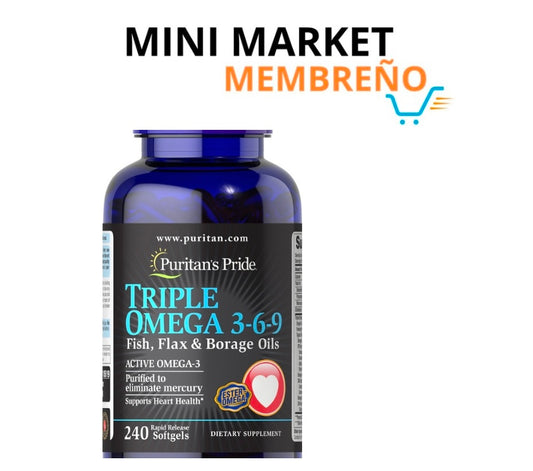 Triple omega 3-6-9 240 cápsulas