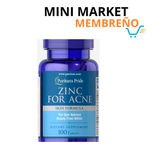 Zinc para acné 100 tabletas
