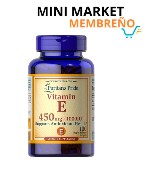 Vitamina E 450mg 100 cápsulas