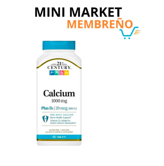 Calcio 1000mg 90 tabletas