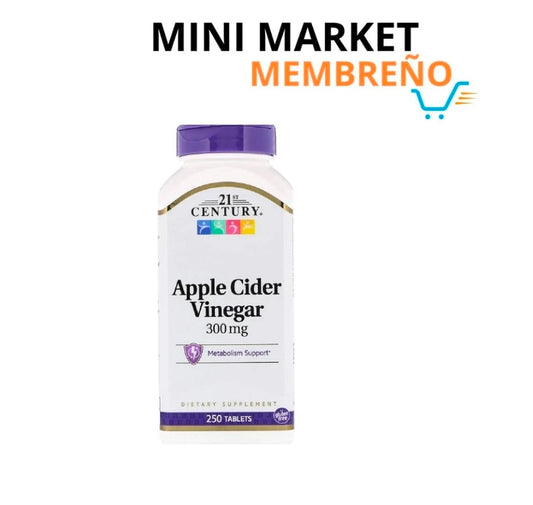 Vinagre de sidra de manzana 300mg 250 tabletas