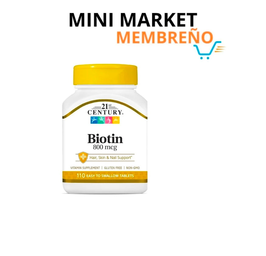 Biotin 800mcg 110 tabletas