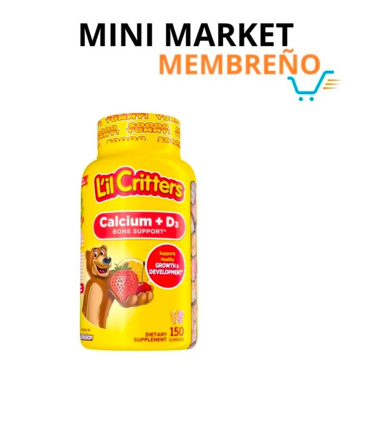Calcio + D3 para niños 150 gomitas