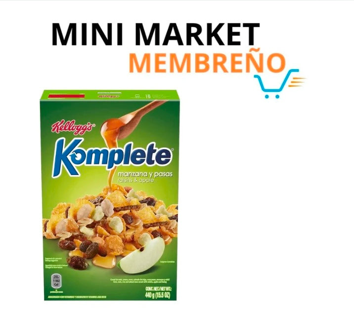 Cereal Kellogg’s Komplete manzana y pasas 440g