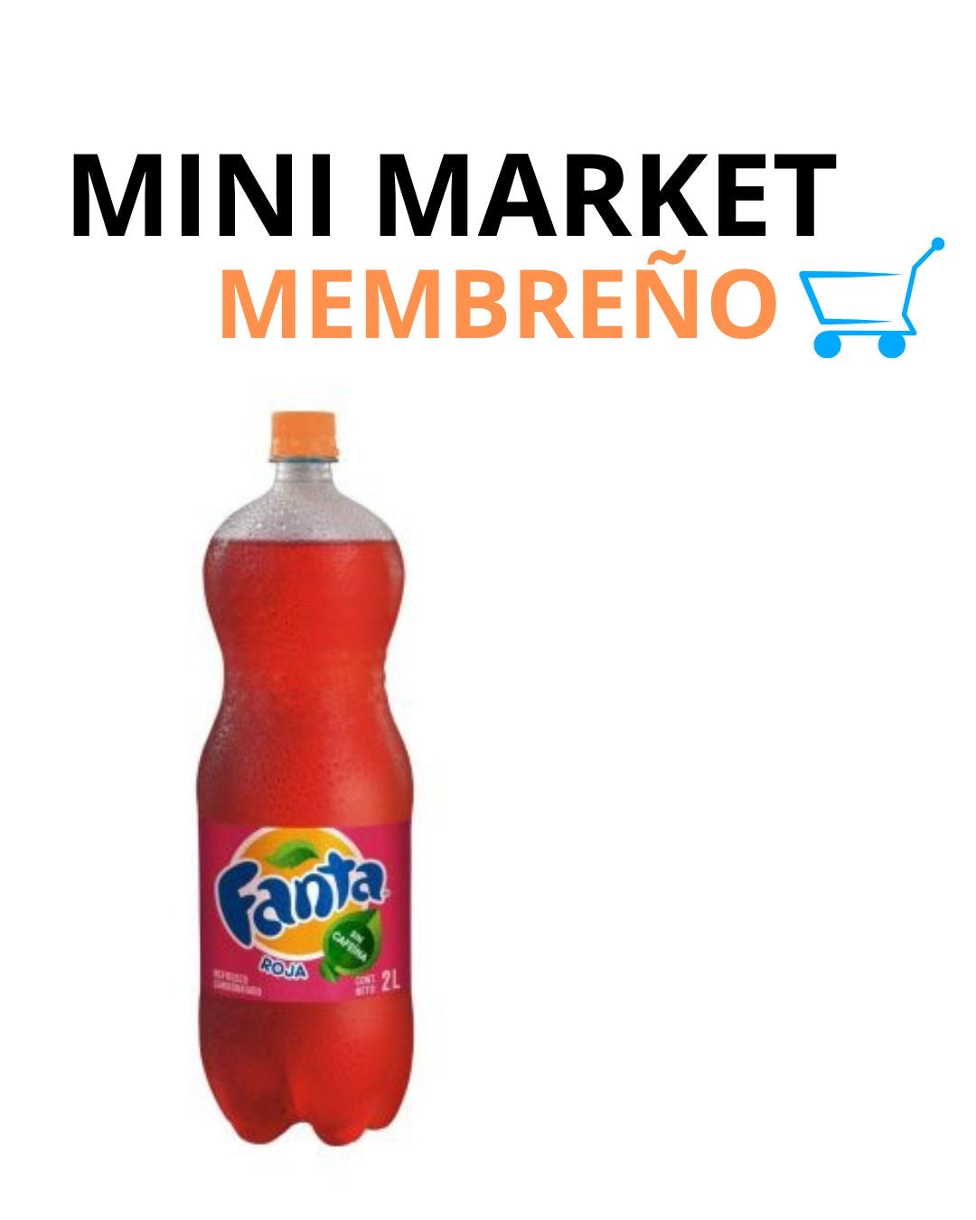 Gaseosa fanta roja 2 litros
